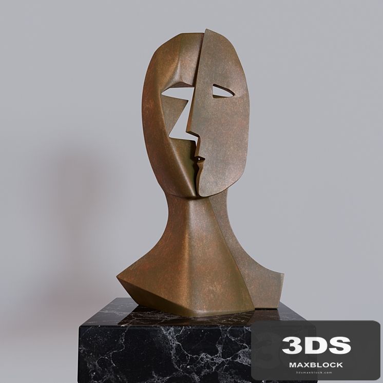 PABLO PICASSO BRONZE SCULPTURE MASK