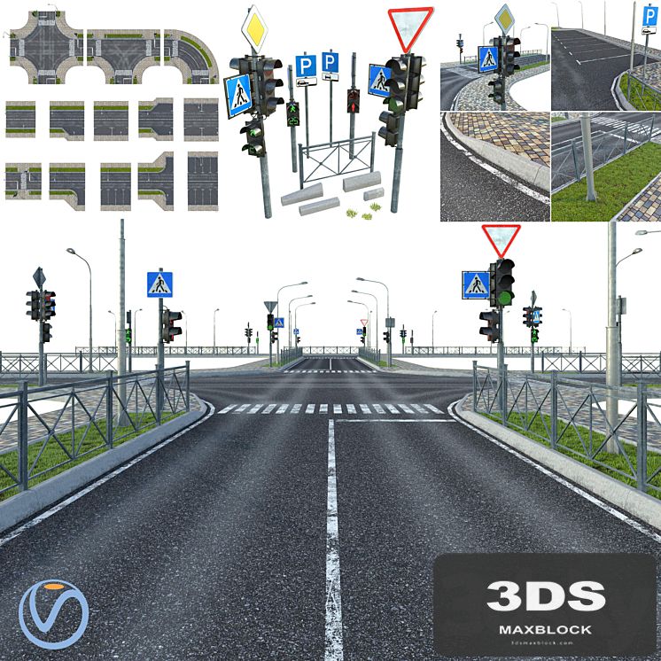 Sections of road