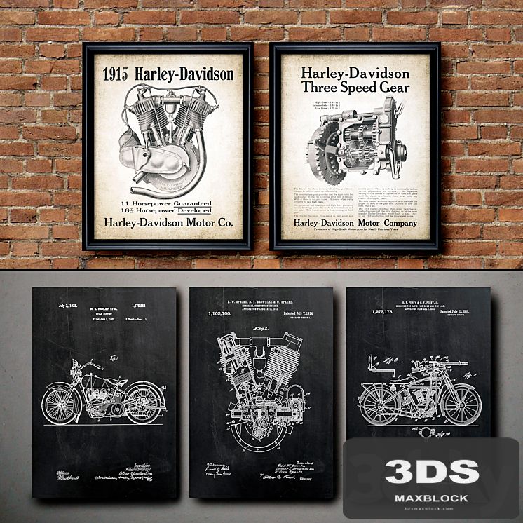 The picture in the frame. 117. Motorcycle Collection
