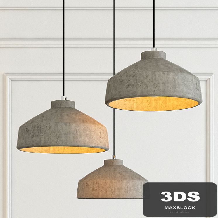 Modern cement lights 04