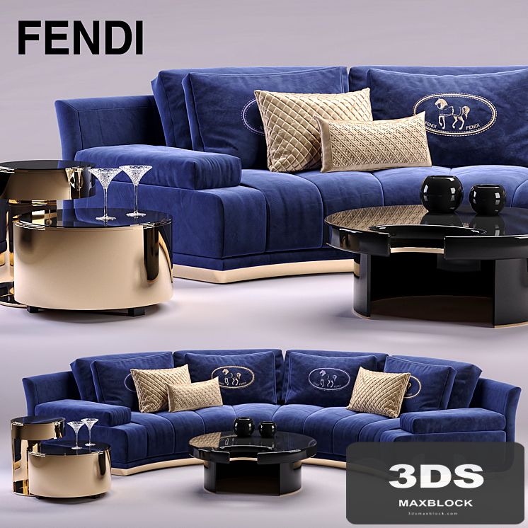 Fendi Artu Round Sectional Sofa