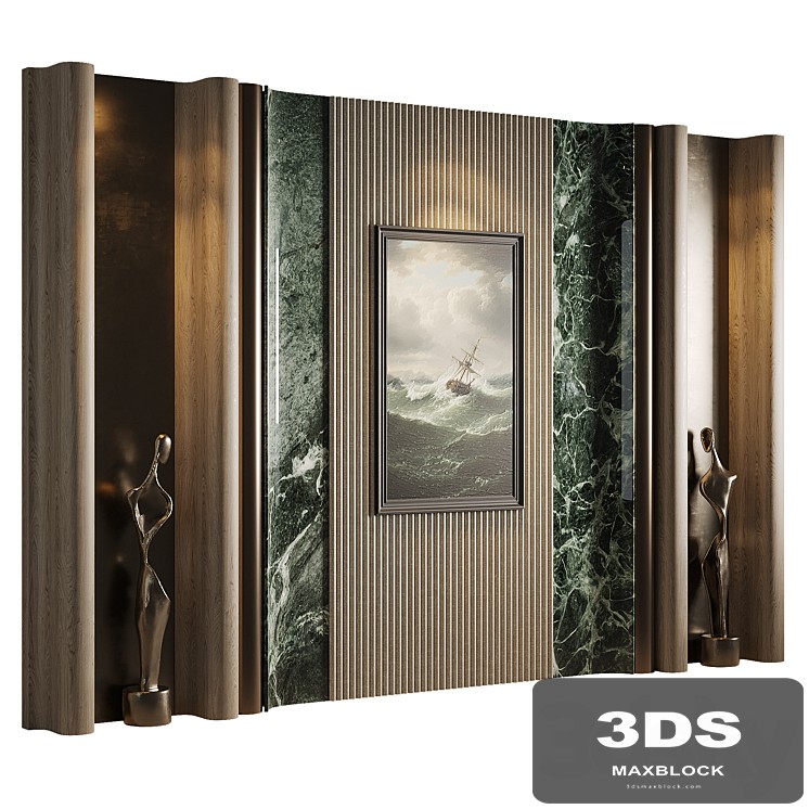 Emerald Rhythm Wall Panel