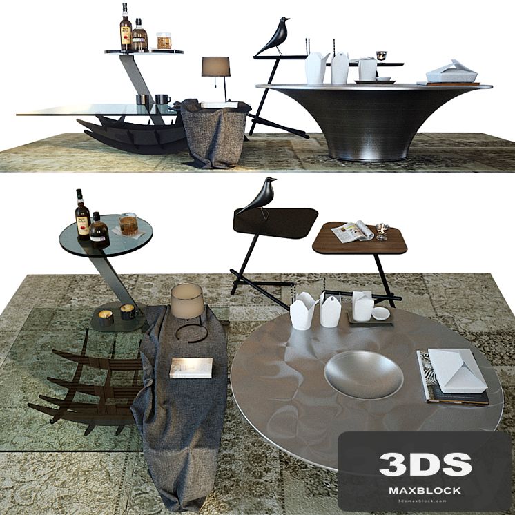 Set coffee tables Sattelan Italia
