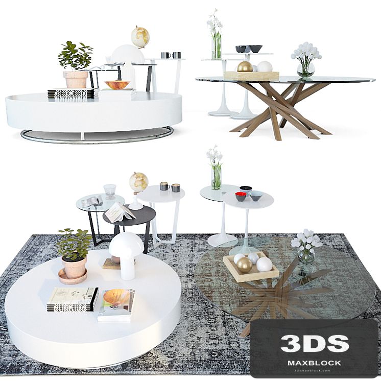 Set coffee tables Sattelan Italia 2