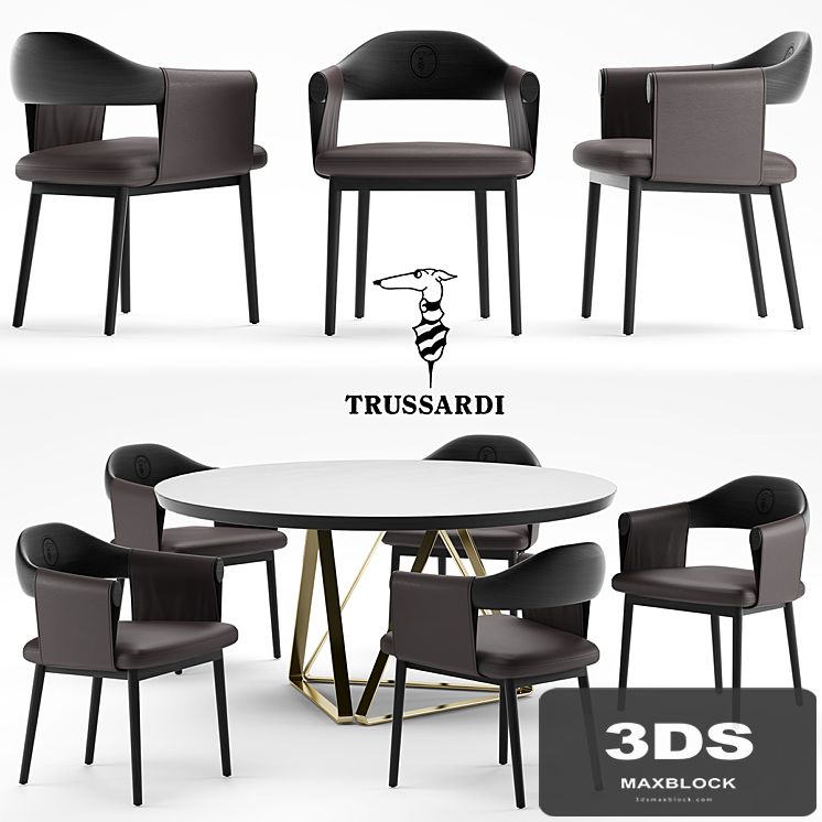Table and chair Trussardi Casa Larzia Chair