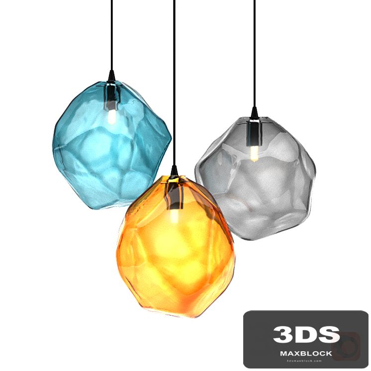 Color Ice Cube Pendant