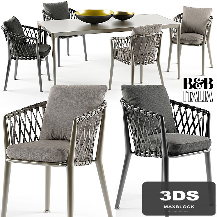 Erica chairs set B&B Italy