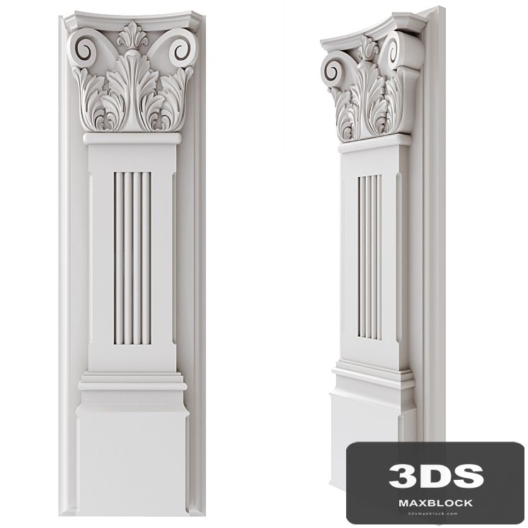 Pilaster carved