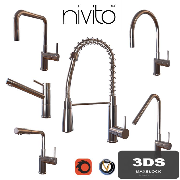 Faucets Nivito cuisine (6 pcs., 8 colors)