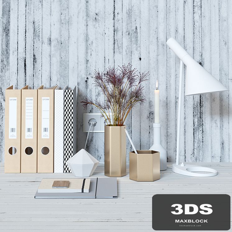 Decorative set for the office desk