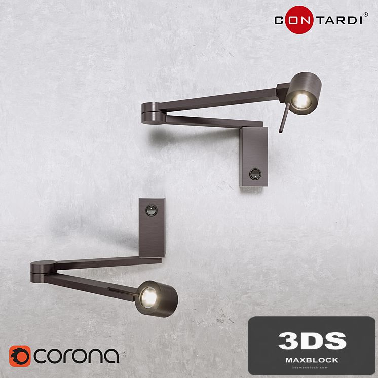 Manhattan Lamp - Contardi (Rigged Model)