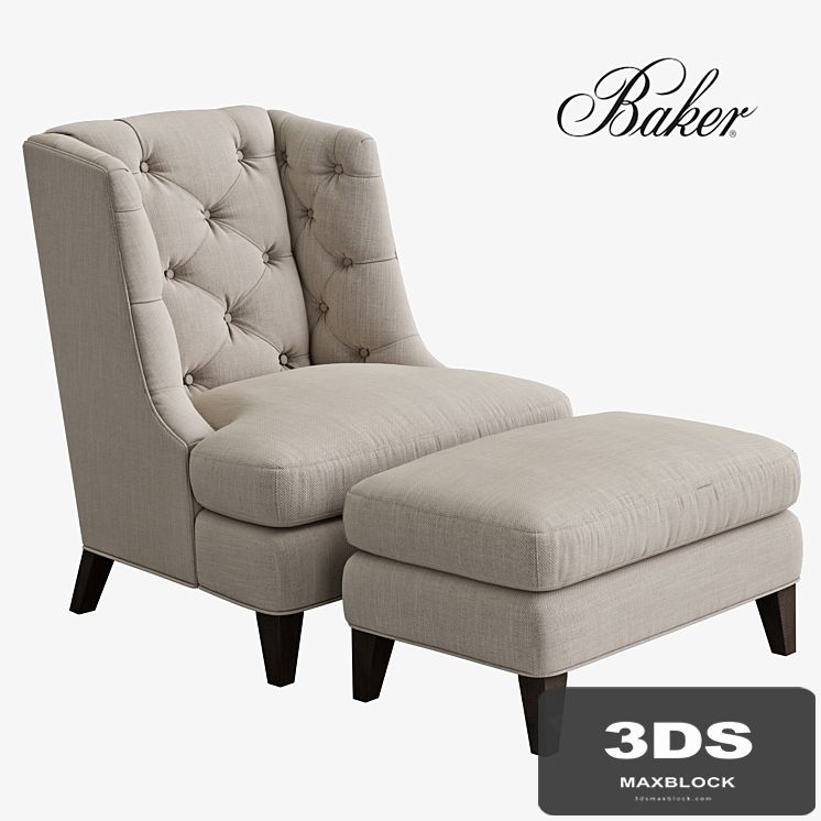 BAKER Moderne Wing Chair