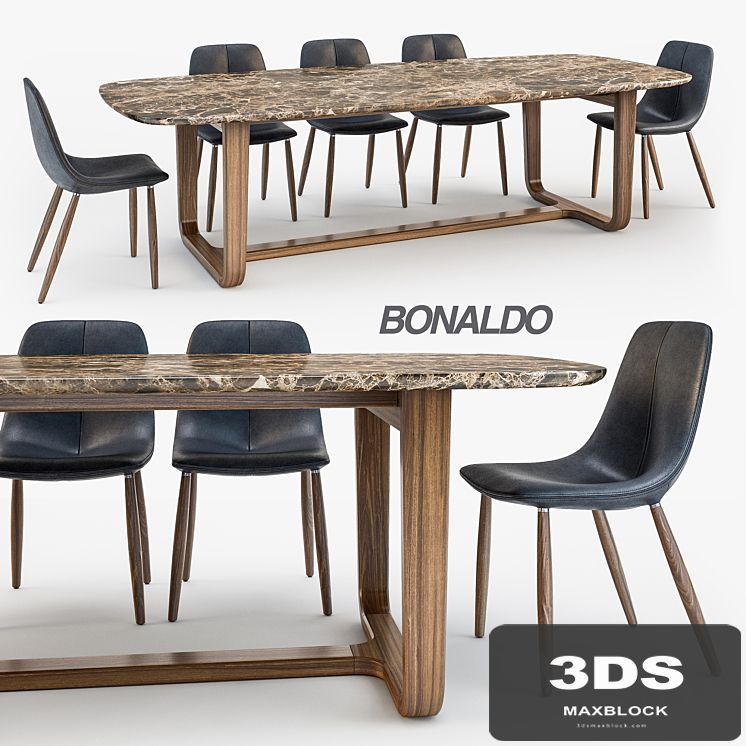 Bonaldo By chair Medley table
