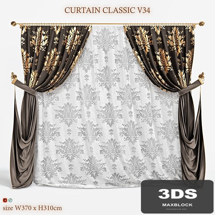 Blind classic V34 CURTAIN CLASSIC