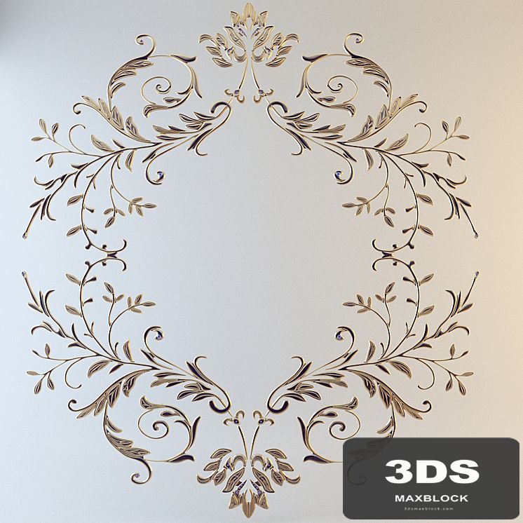 Decor elements with sapphires