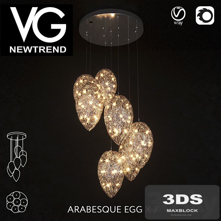 VG NEWTREND ARABESQUE EGG X 7