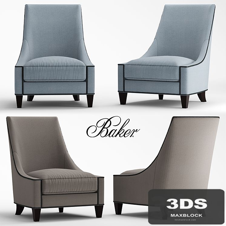Armchair baker BEL AIR LOUNGE CHAIR
