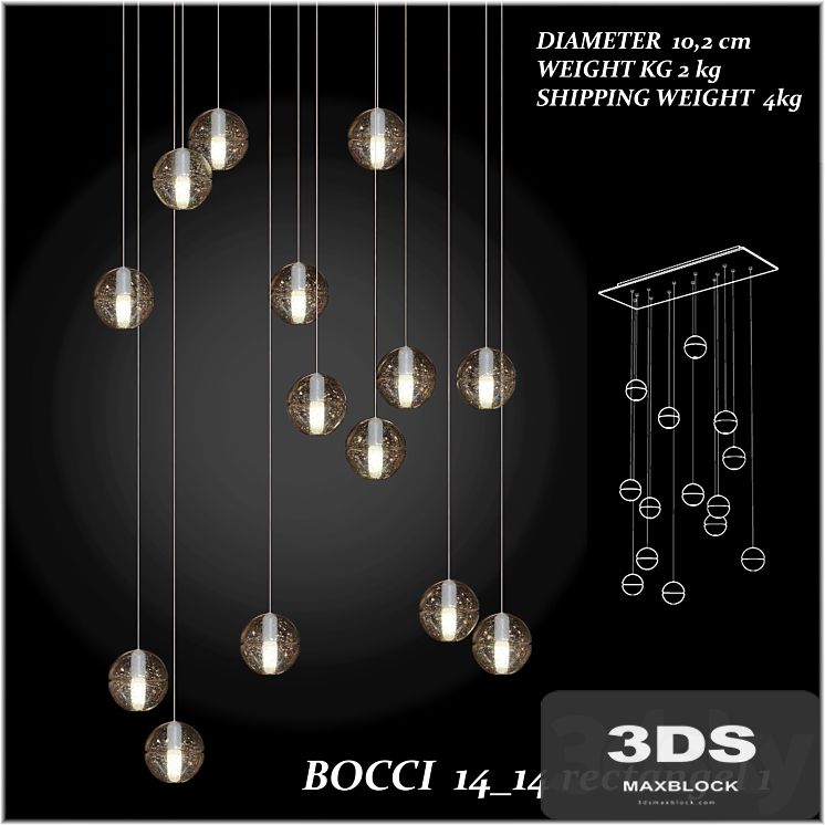 BOCCI 14.14 PENDANT LIGHT, ROUND