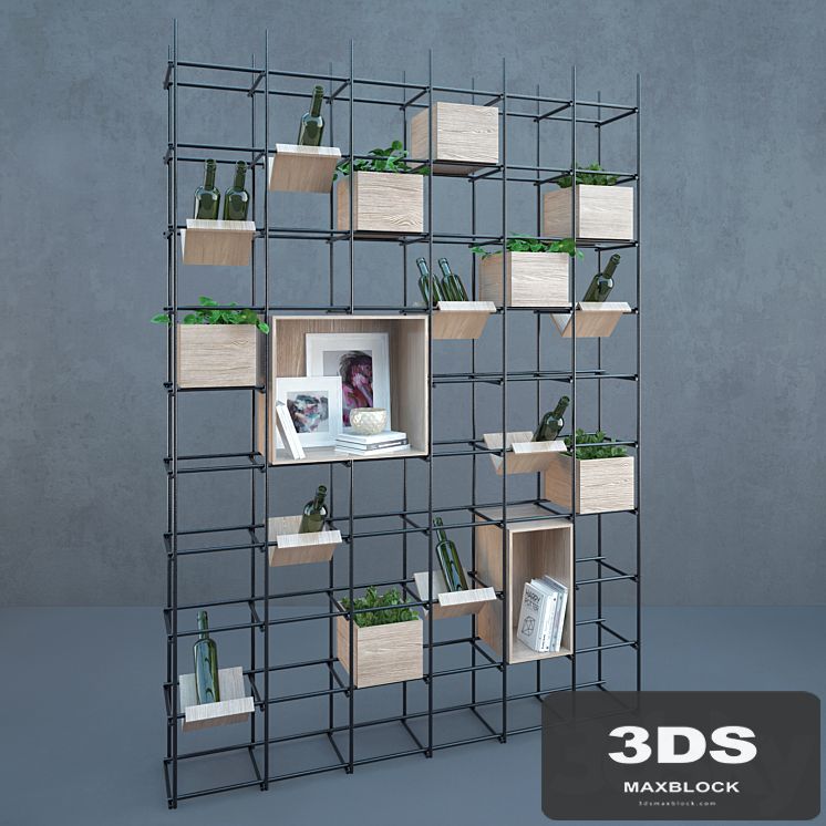 Iron shelf for kitchen