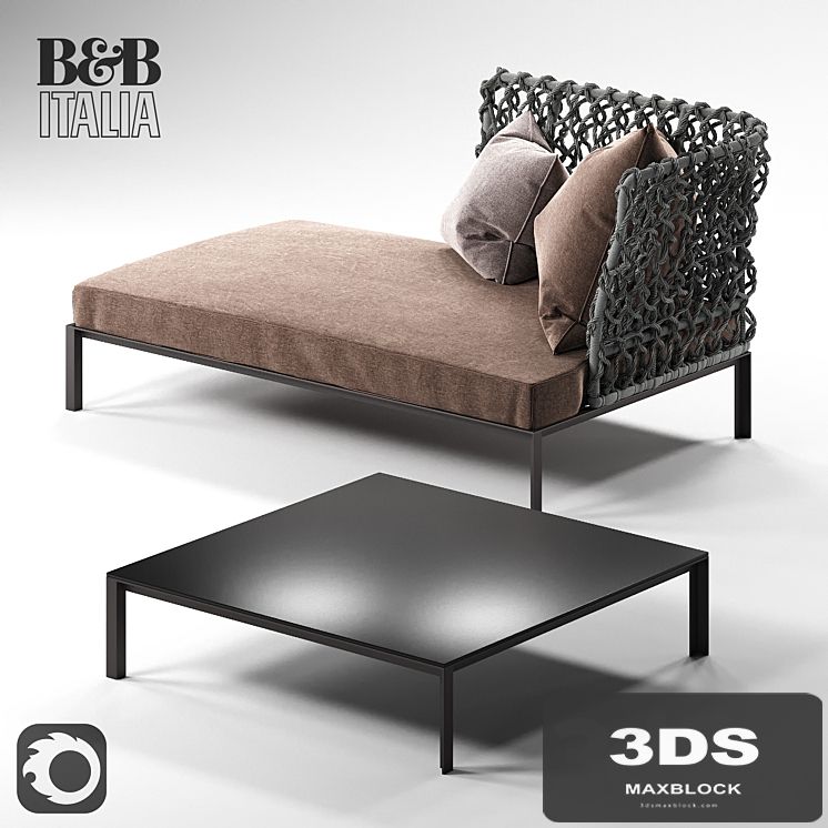 B &amp; B Ravel Sofa R160A6D and Table TR90