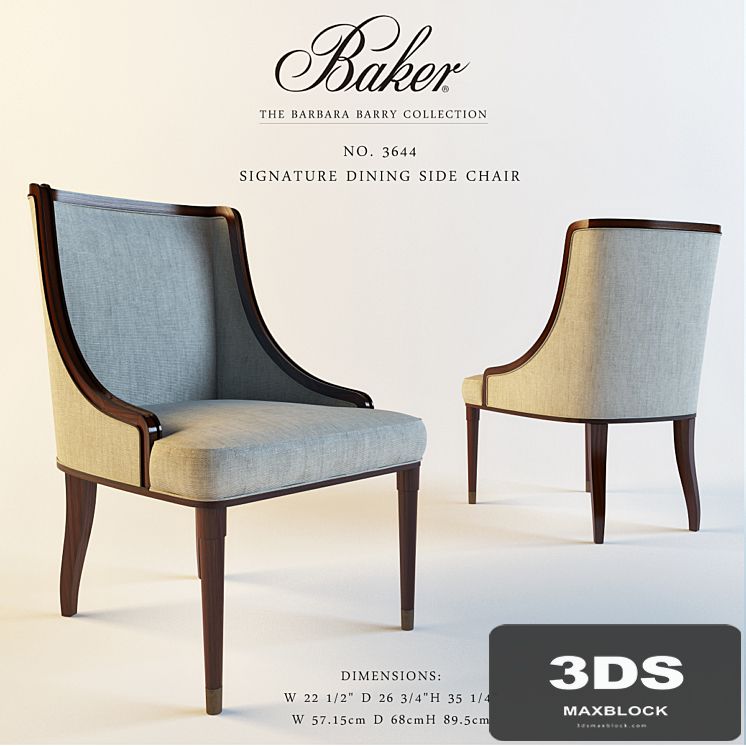 Baker 3644 SIGNATURE DINING ARM CHAIR