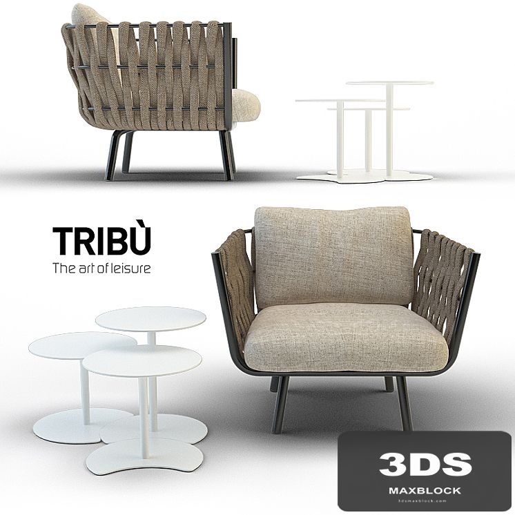 Tosca club chair / drops side table