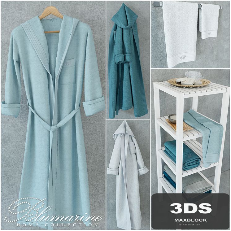 Blumarine Home collection of towels and bathrobes