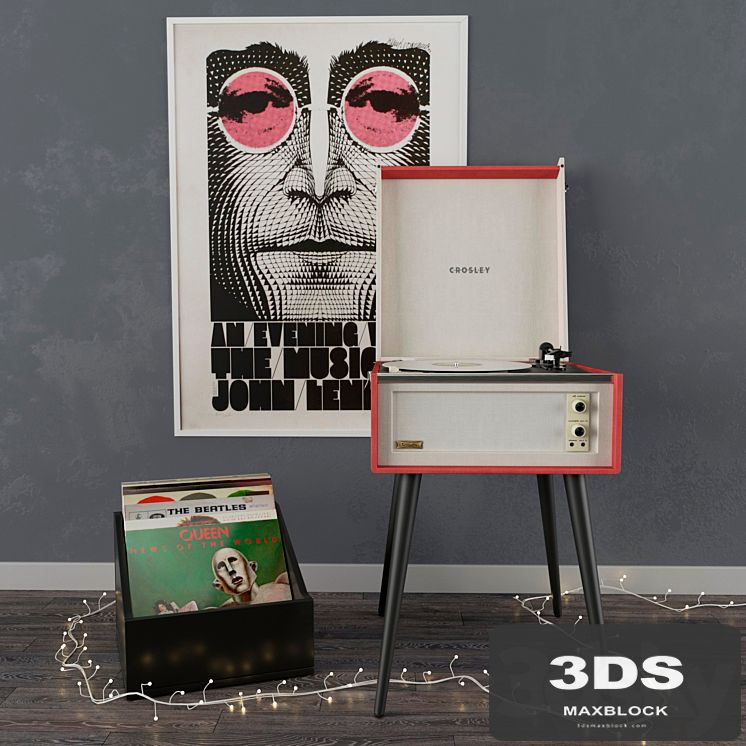 Standing Vinyl Record Player