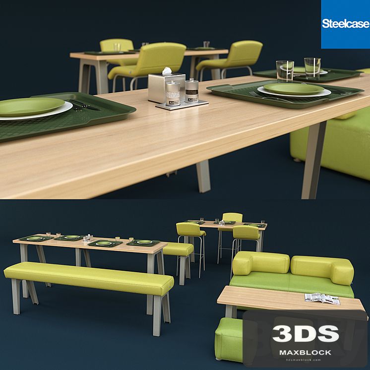 Steelcase office furniture dining room