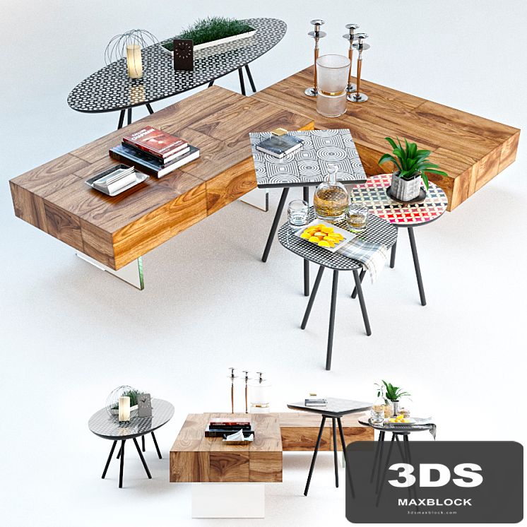 Set Sattelan 3 Italia Coffee Tables