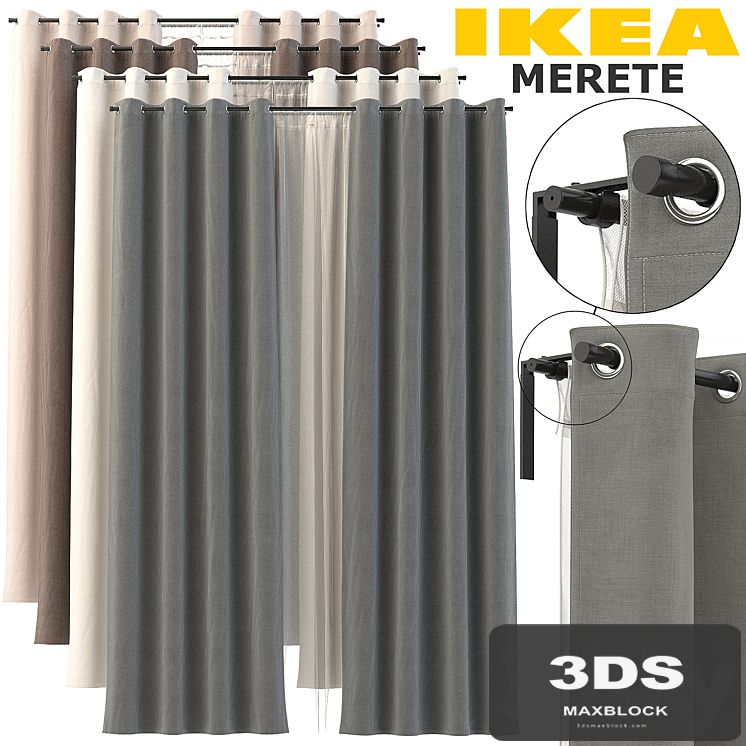 IKEA CURTAINS (MERETE, REKKA)