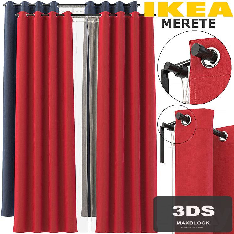IKEA CURTAINS (MERETE, REKKA)