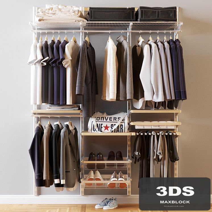 men's closet Elfa