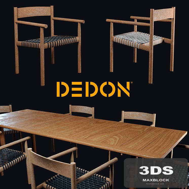 Table and chair Tibbo Dedon