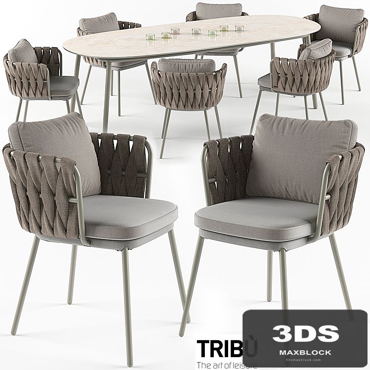 Tosca table &amp; armchair set