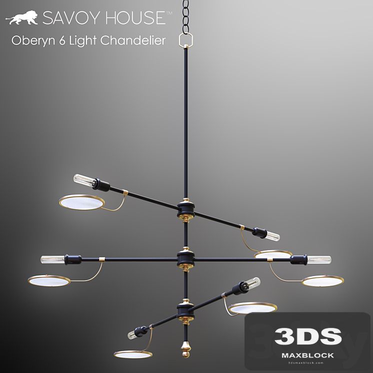 Savoy House Oberyn 6 Light Chandelier