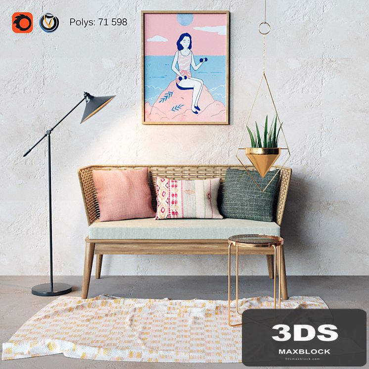 Decorative set for the living room