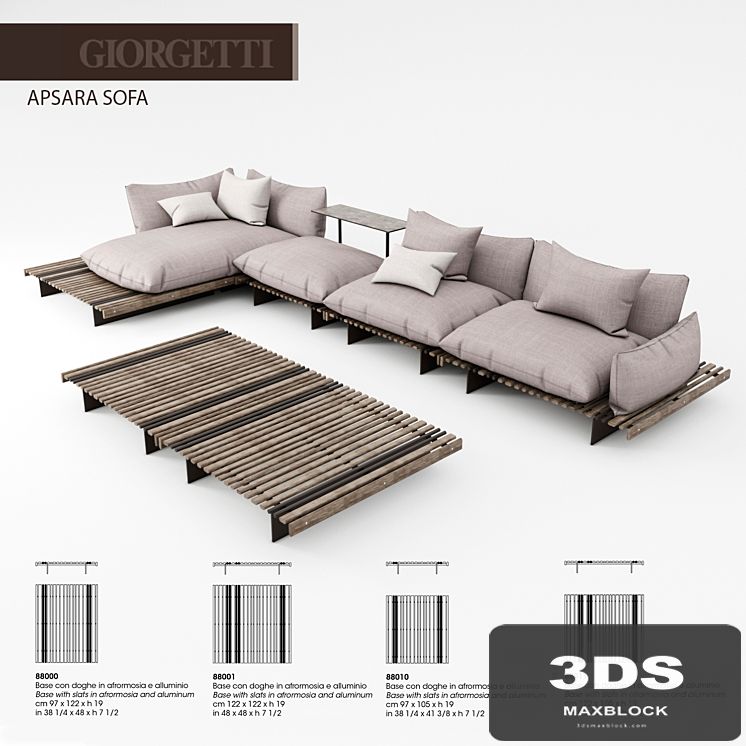 Giorgetti Apsara sofa