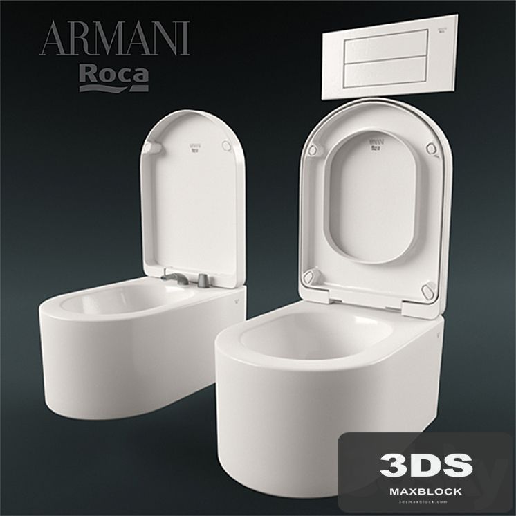 Armani Roca bidets and toilets