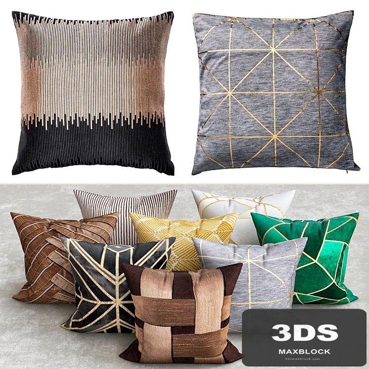 art deco pillows