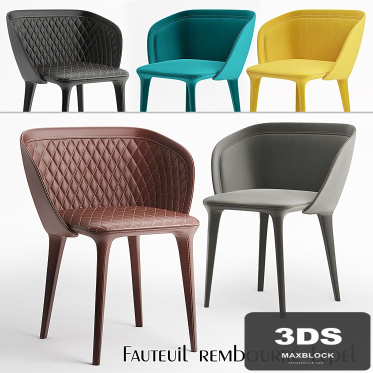 Fauteuil rembourré Lepel