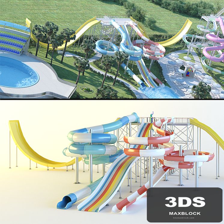 Water Slides: Wave Slide, Black Hole, Wide Slide, Raing Slide.
