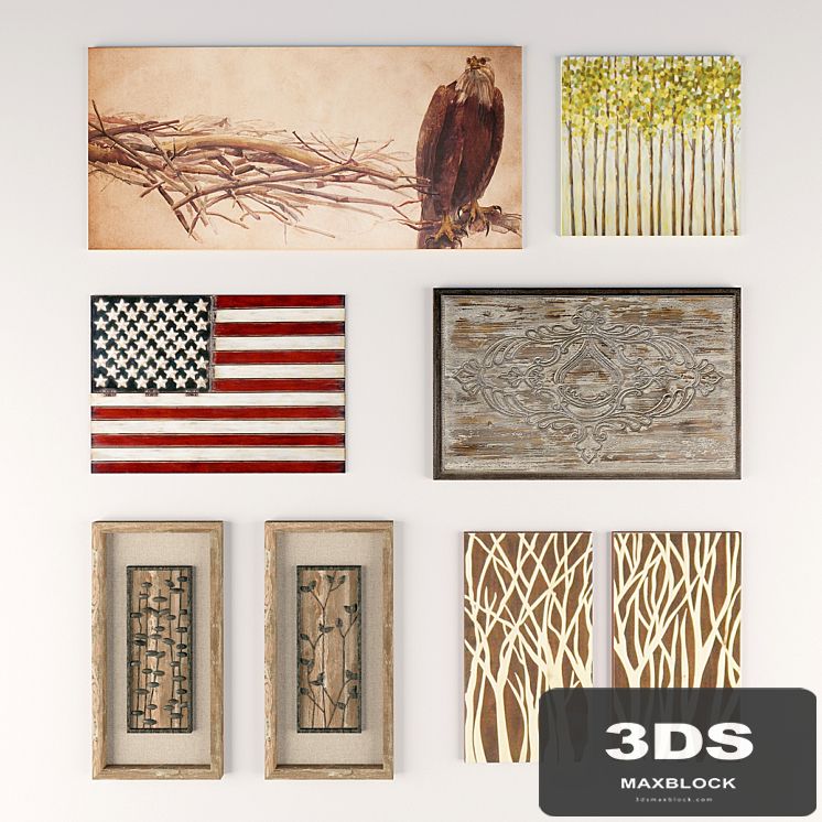 Set of 9 pictures