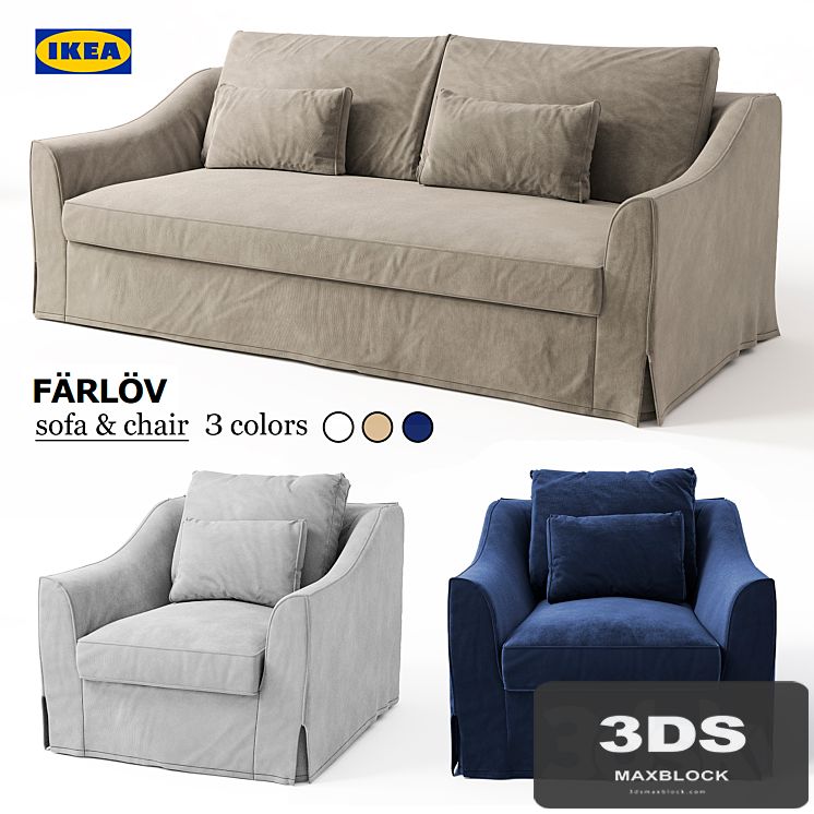 Sofa &amp; chair Ikea FARLOV