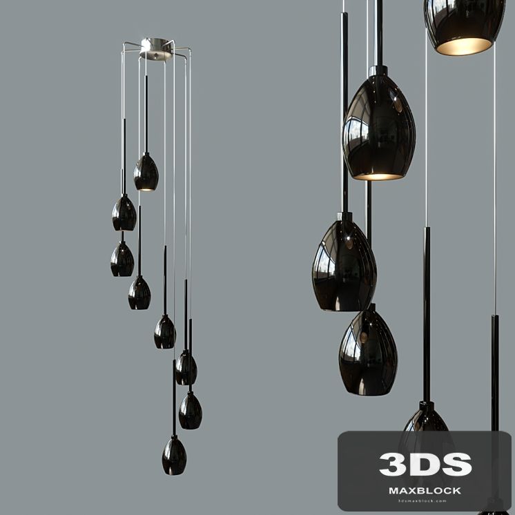 Azzardo Izza 8 (MD 1288A-8BL SHINY BLACK)