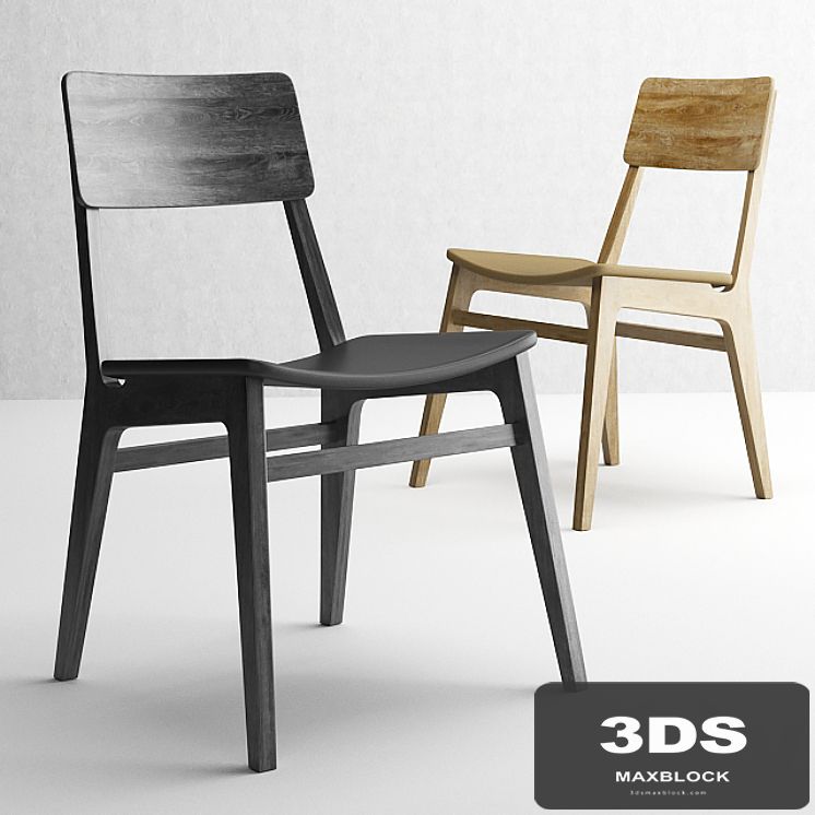 Modern wooden chair 2623 by Ferri Mobili Italy.