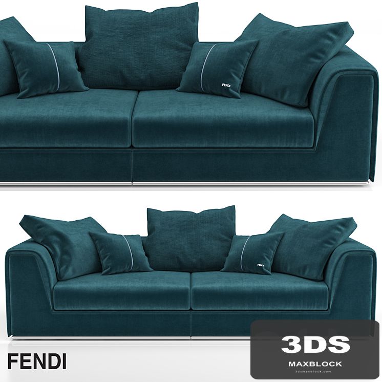 Fendi Casa Prestige Sofa Blue