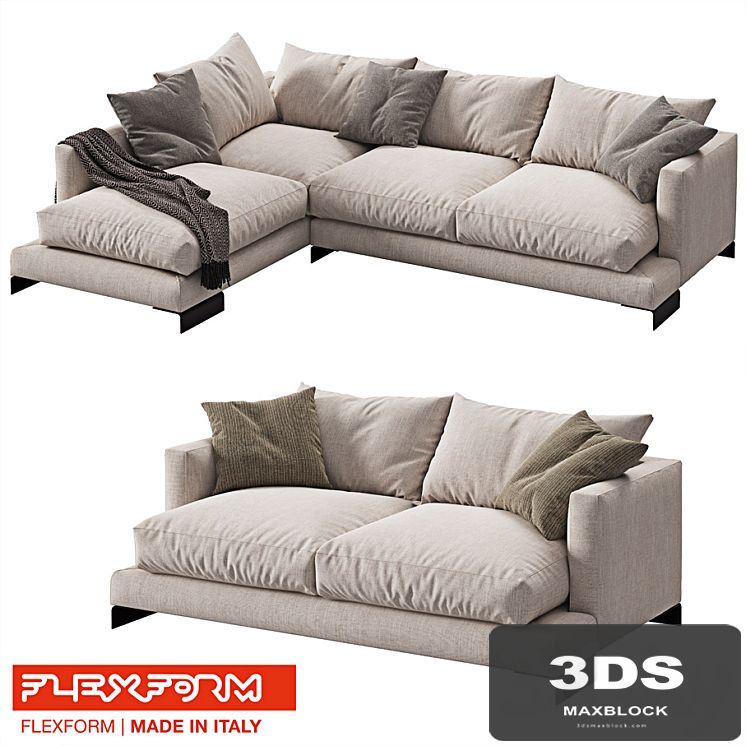 FLEXFORM LONG ISLAND 2 sofas