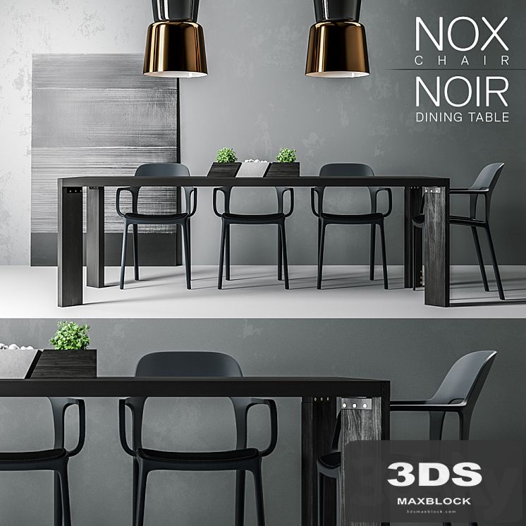 NOX &amp; NOIR tables &amp; chairs