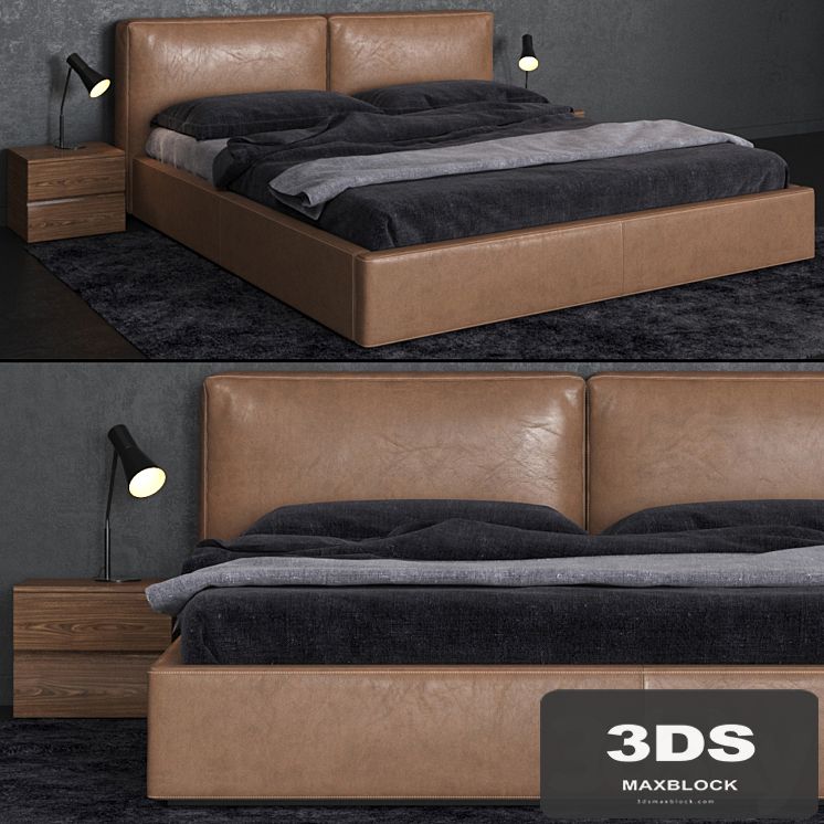 Bed Nicoline Letti SOFT CONTENITORE Matr. 180x200